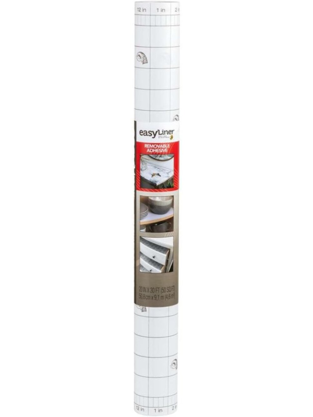 EasyLiner Clear Adhesive Shelf Liner for Cabinets & Cupboards, Protective Coveri